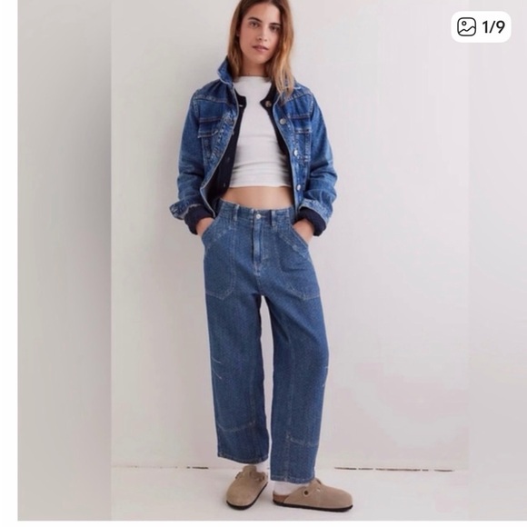 free people movement Denim - Free people midnight voyage dropped boyfriend Blue Denim Jeans